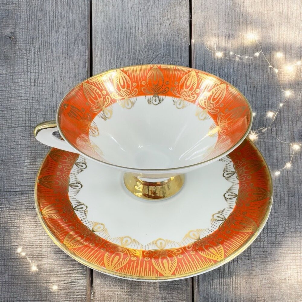Winterling Schwarzenbach Bavaria Germany Fine‎ Porcelain Teacup And Saucer Set